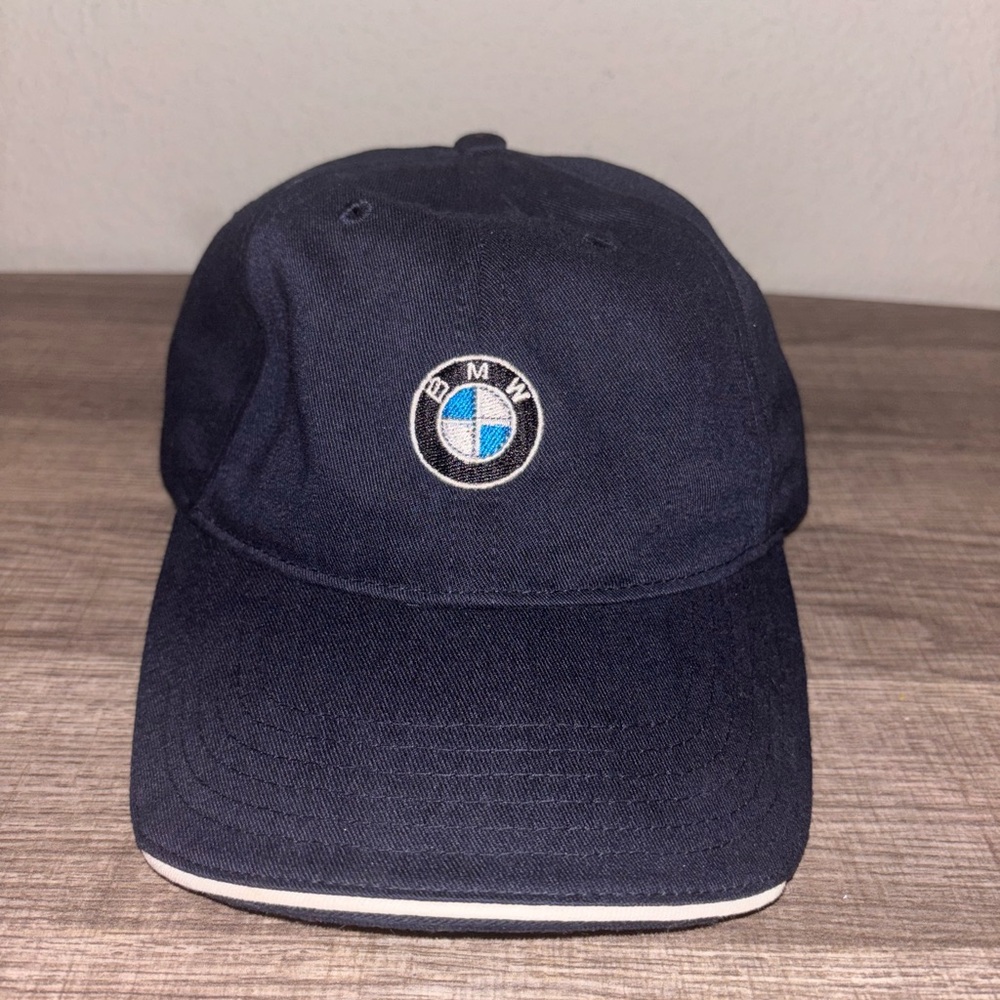 BMW Lifestyle Adjustable Hat – Navy Blue Embroidered Logo
